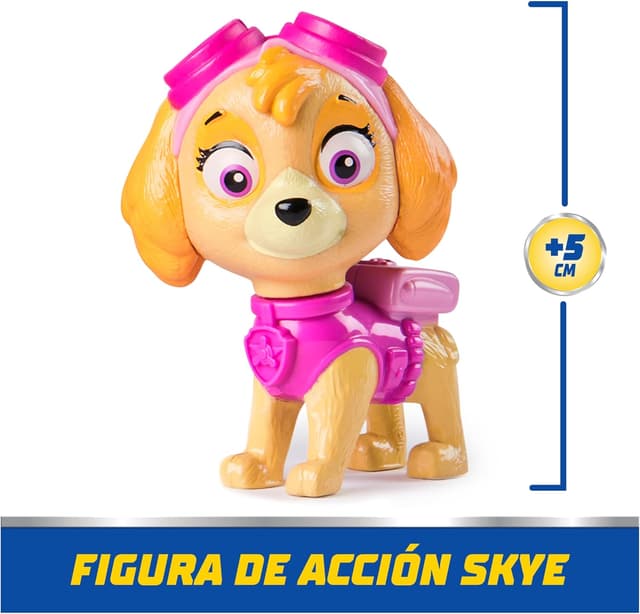 Detalle 2 de Patrulla Canina Helicóptero y Figura Skye 🚁 Juguete 3+