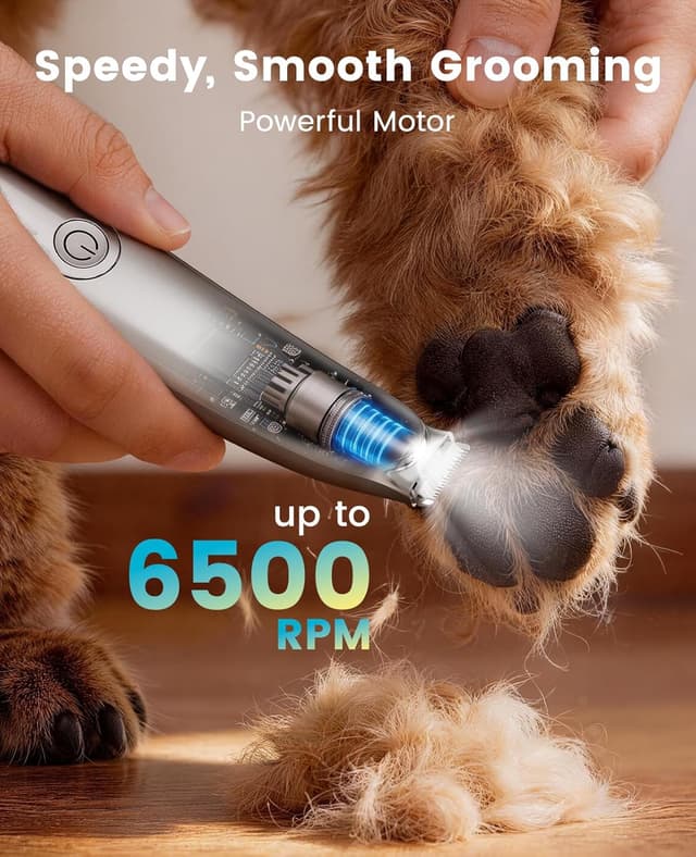 Thumbnail 1 de oneisall Upgraded Dog Paw Trimmer (2-Speed, LED, Low Noise, Curved Blade)