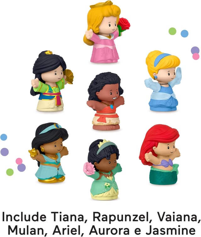 Detalle de Fisher-Price Little People Disney Princess 7 personaggi