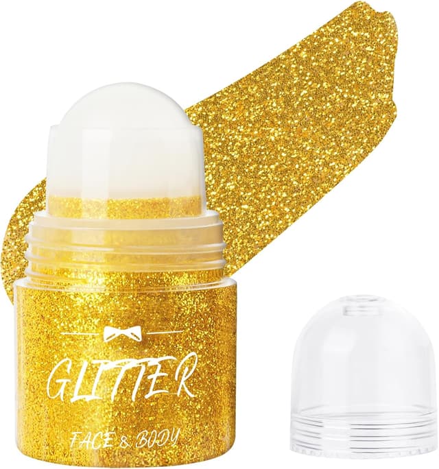 Detalle de LOPHE Roll-On Gel pailleté sirène doré pour le visage, le corps et les cheveux