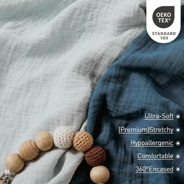 Detalle 2 de Soarwg Kids Kinderwagen Spannbettlaken 83 x 43 cm