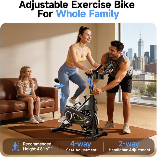 Thumbnail 3 de YPOO Exercise Bike 330 lb