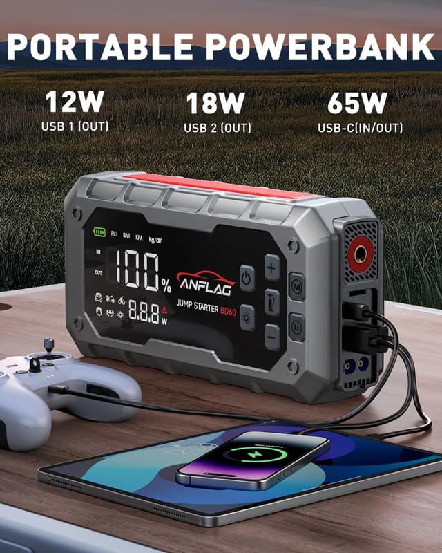 Thumbnail 5 de ANFLAG 7000A 12V Jump Starter with 160PSI compressor