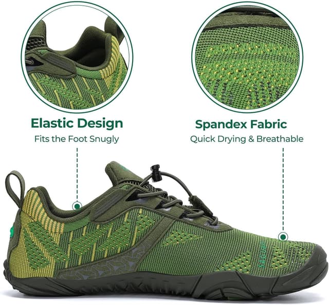 Detalle de SAGUARO Barfußschuhe mit breiter Zehenbox und Zero-Drop Sohle (Gr. 35–48)