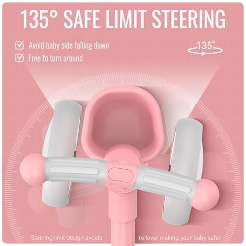 Thumbnail 6 de Umatoll bicicleta sin pedales para niños desde 1 año con canasta (rosa)