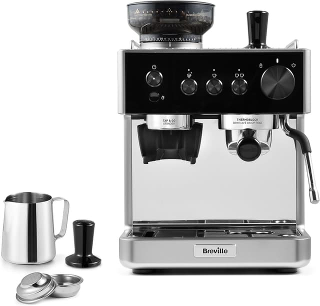 Imagen de Breville Barista Classic Espresso Machine (VCF186) with built-in grinder and milk frother en OfertitasTOP