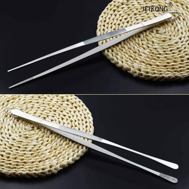 Thumbnail 5 de JETKONG 12-Inch Kitchen Tweezers Duo