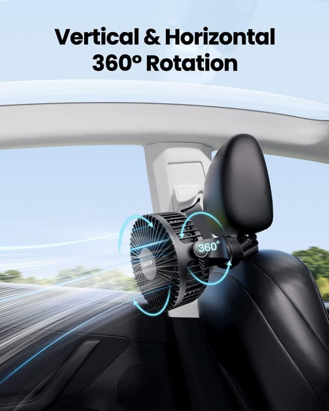 Thumbnail 5 de gaiatop Mini Portable Pram Fan Rechargeable 3-speed fan 🌬