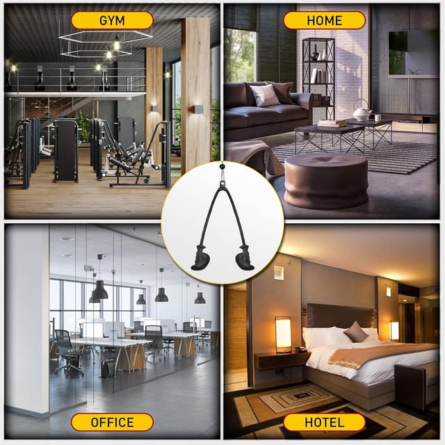 Thumbnail 6 de DASKING Corda tricipiti per cavo con impugnatura ergonomica antiscivolo per home gym