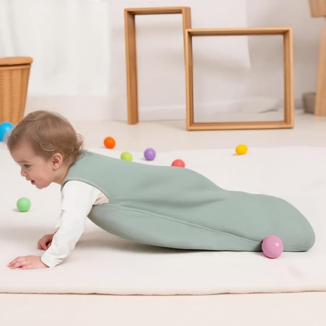 Thumbnail 6 de Chilsuessy Baby-Schlafsack 1,5 Tog im 2er-Set aus 100% Baumwolle – Ganzjahr, 78 cm (6–12 Monate)