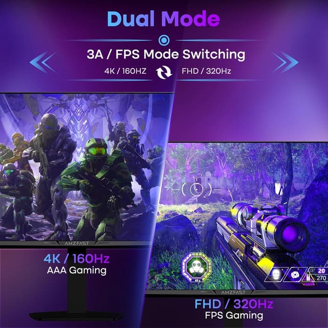 Detalle de AMZFAST AMZG27F6U 27-inch 4K gaming monitor