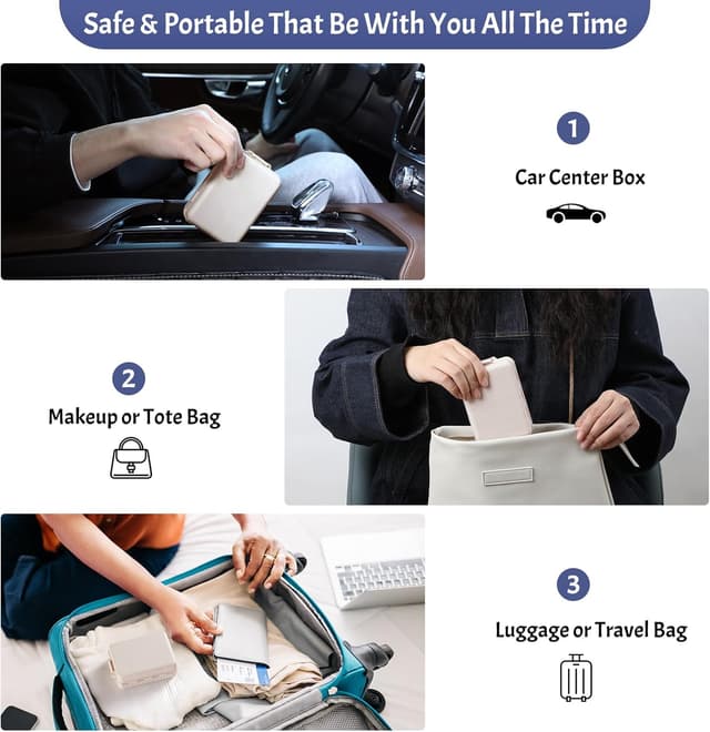 Thumbnail 5 de Foldable Weekly Pill Organizer with 2 Extra Compartments