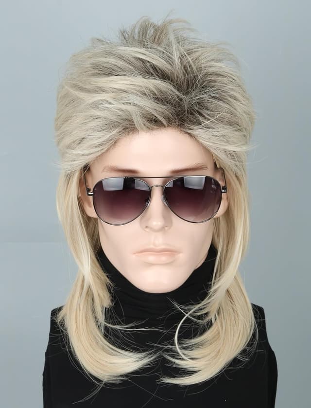 Imagen de LeMarnia 80er Vokuhila Perücke 🎭 en OfertitasTOP