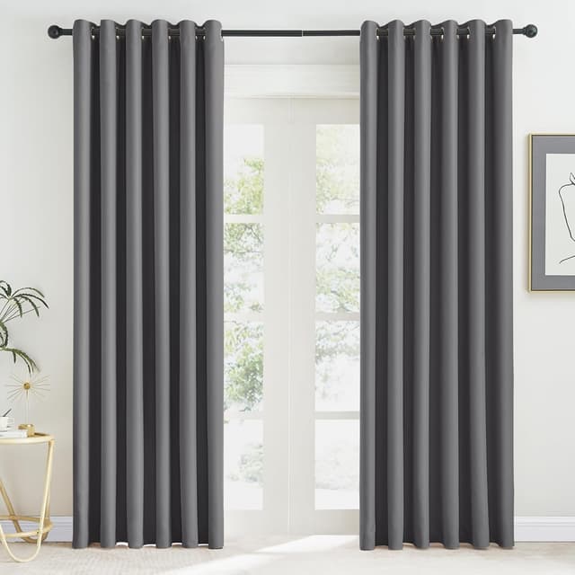 Detalle de KGORGE Extra breite Verdunklungsvorhänge 220×200 cm 🪟