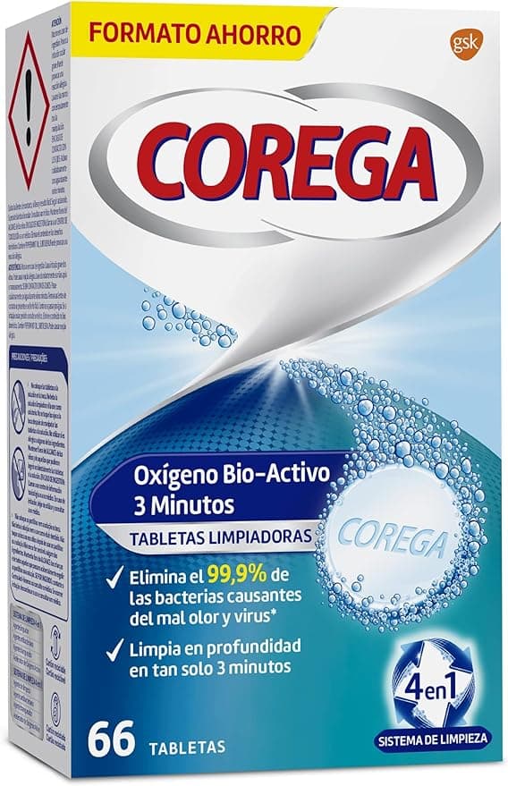 Imagen de Corega Oxígeno Bio-Activo, Tabletas Para Prótesis Dentales 🦷 en OfertitasTOP