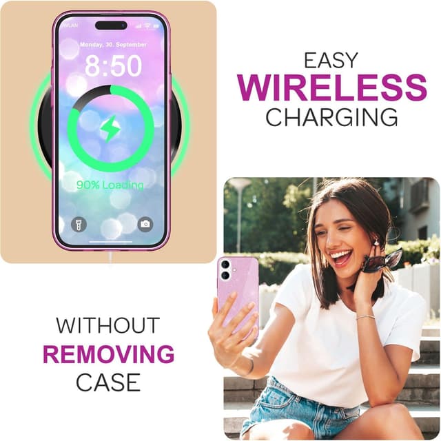 Thumbnail 4 de NALIA SHINEPOP Glitzerhülle für iPhone 16