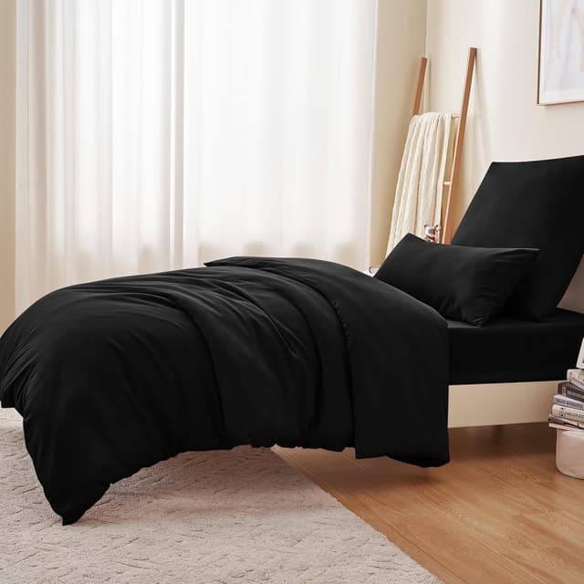 Thumbnail 4 de RUIKASI Bettwäsche 140x200 Schwarz