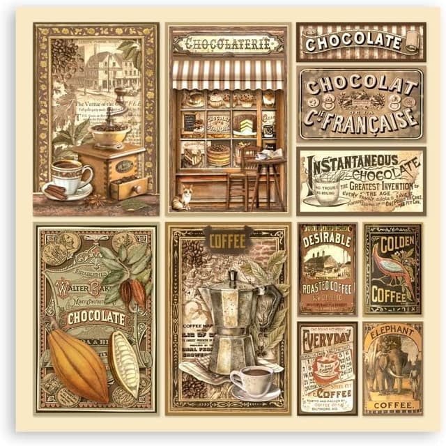 Thumbnail 1 de Scrapbooking Pad 22 hojas 12" x 12" Café y Chocolate 📓