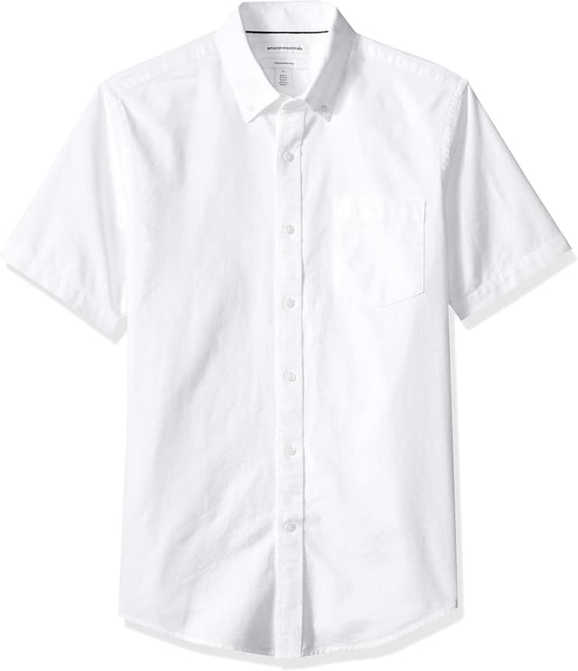 Detalle de Amazon Essentials Slim-Fit Short-Sleeve Oxford Shirt