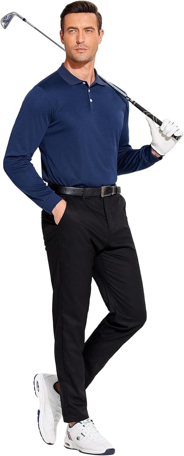 Detalle de PINSPARK Polo da uomo maniche lunghe UPF 50+