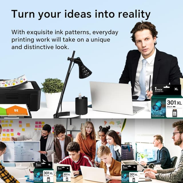 Thumbnail 6 de 301XL Black Ink Cartridge 750 pages
