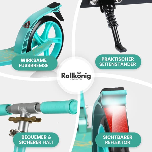 Detalle 2 de Rollkönig Scooter für Kinder ab 5 Jahren