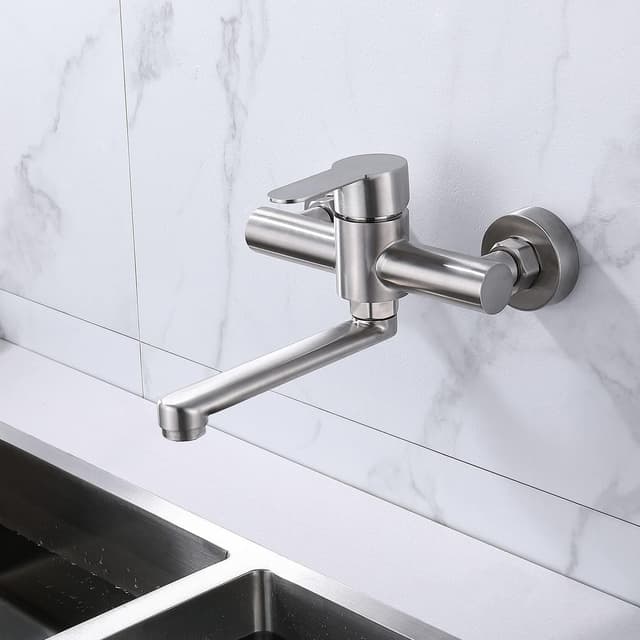 Detalle 2 de Rubinetto cucina a muro HomeLava 18 cm