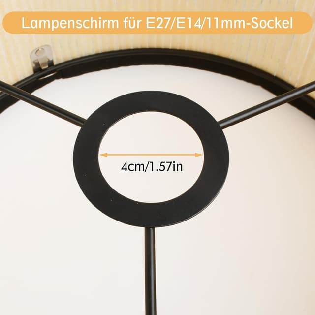 Detalle 1 de Kinhwa Bambus Lampenschirm 30x30x20cm