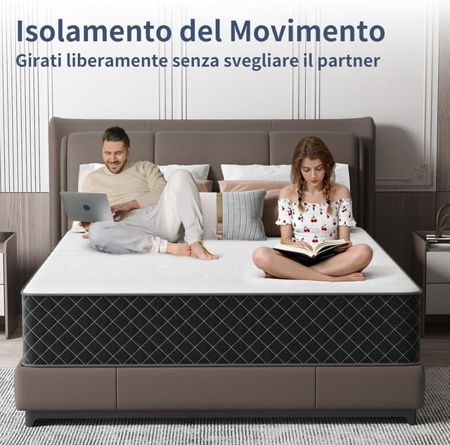 Detalle 2 de MOLPHIT materasso singolo 80x190 a molle e memory