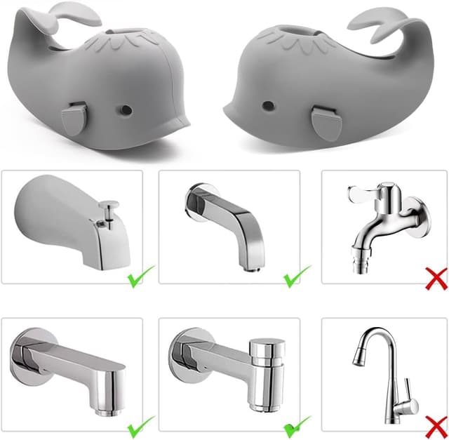 Thumbnail 4 de Baby Bath Spout Cover Grey Whale