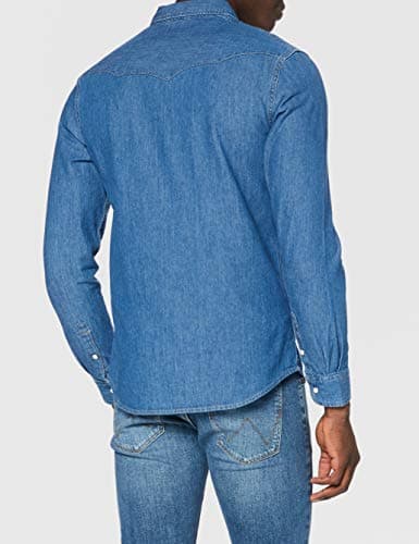 Detalle 2 de Wrangler LS Western Denim Shirt camisa vaquera 1 unidad L