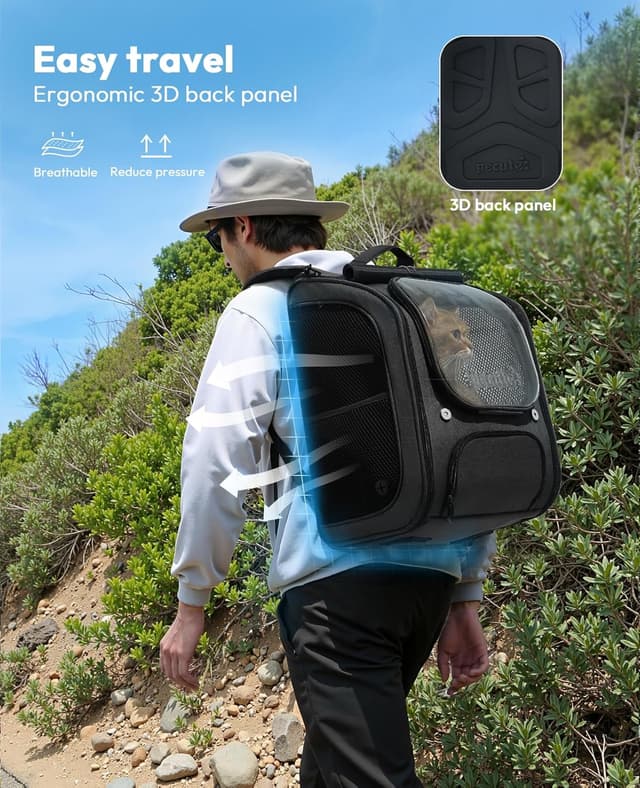 Thumbnail 4 de Pecute Sac à Dos pour Chats Bulles 42x32x26 cm