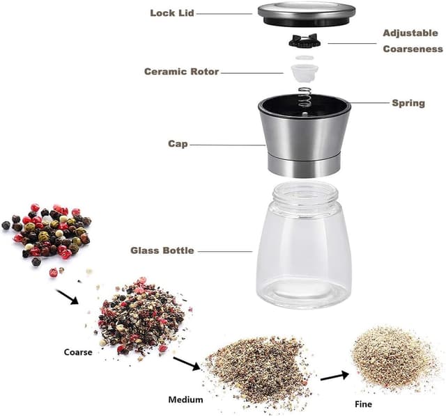 Thumbnail 3 de Salt and Pepper Grinder Set 2-pack 🧂