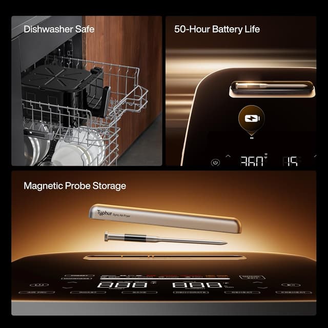 Thumbnail 6 de Typhur Sync 8QT Air Fryer with Thermometer