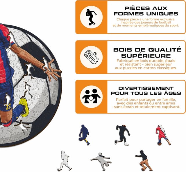 Thumbnail 6 de Iconic Puzzles Barcelona Yamal – Puzzle en bois officiel, 500 pièces (taille L)