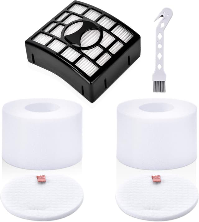 Detalle de NZ801UKT Vacuum Filter Replacement Set for Shark Rotator Powered Lift Away (NV801UKT, NV680, NV801 & more)
