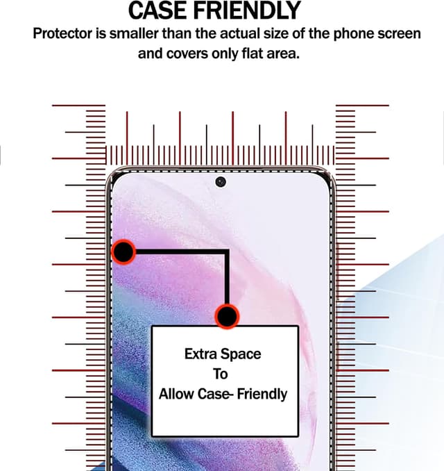 Detalle de RKINC Panzerglas-Schutzfolie (3er-Set) für Samsung Galaxy S25 Ultra – kratzfest, blasenfrei, splittersicher