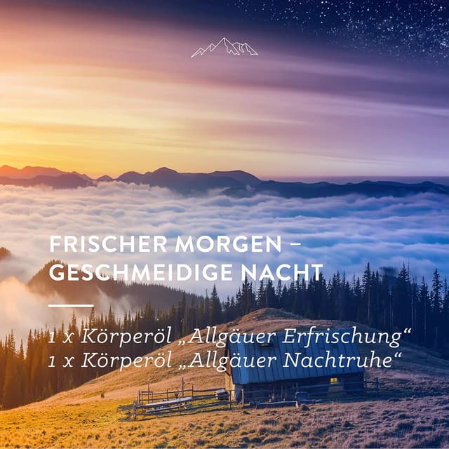 Detalle de AllgäuQuelle® BIO Körperöl Set „Streichel Einheiten“ – 2 x 100 ml Pflanzenöle & naturreine ätherische Öle