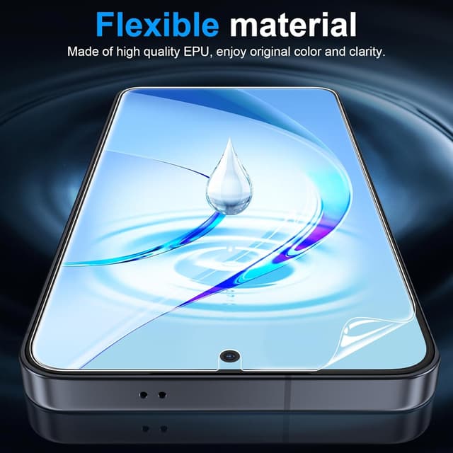 Detalle de LYWHL 5-Pack TPU Screen Protectors for Samsung Galaxy S26 (Like Original Fingerprint Unlock) — Invisible, Self-Healing, Case Friendly