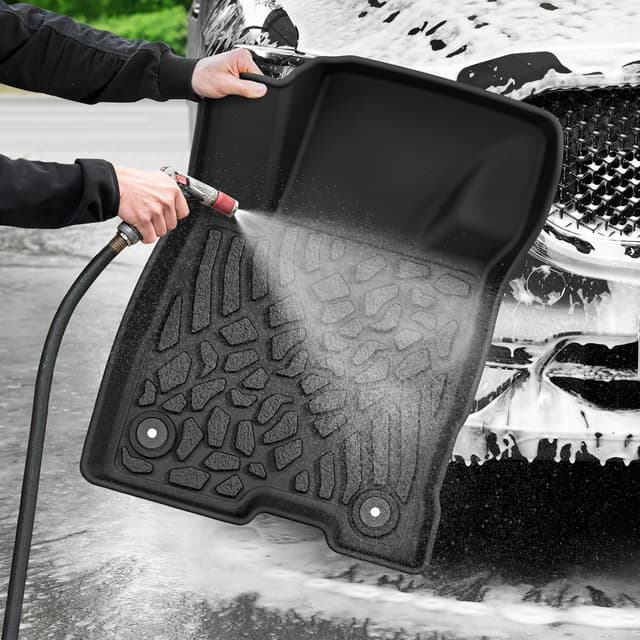 Thumbnail 6 de AUTOSAVER88 TPE All-Weather Floor Mats for 2022-2026 Ford Maverick Hybrid (Black)