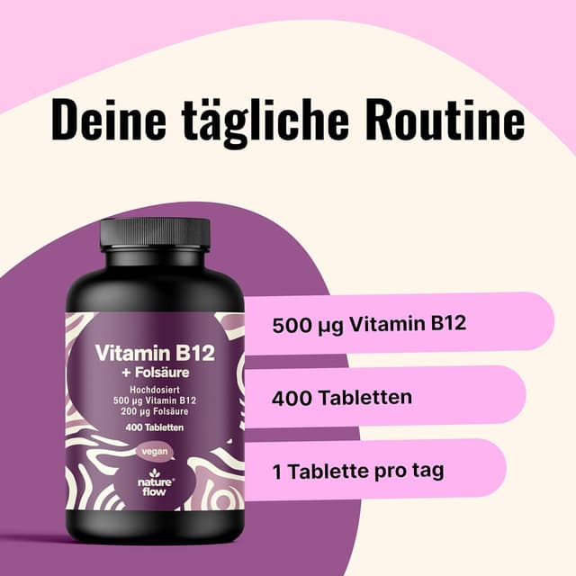 Detalle de Vitamin B12 hochdosiert 500µg Tabletten 400 Stk