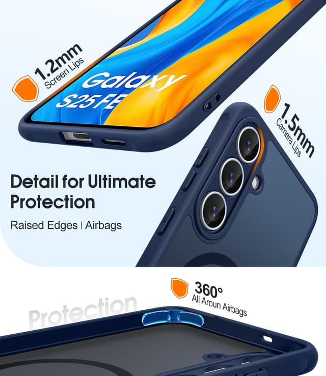 Detalle 2 de Samsung S25 FE case with MagSafe, 2 Pack