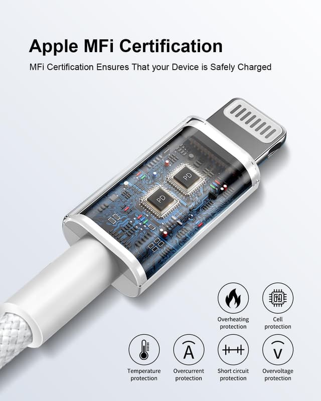 Thumbnail 4 de Anssan Câble iPhone 1m 2Pack