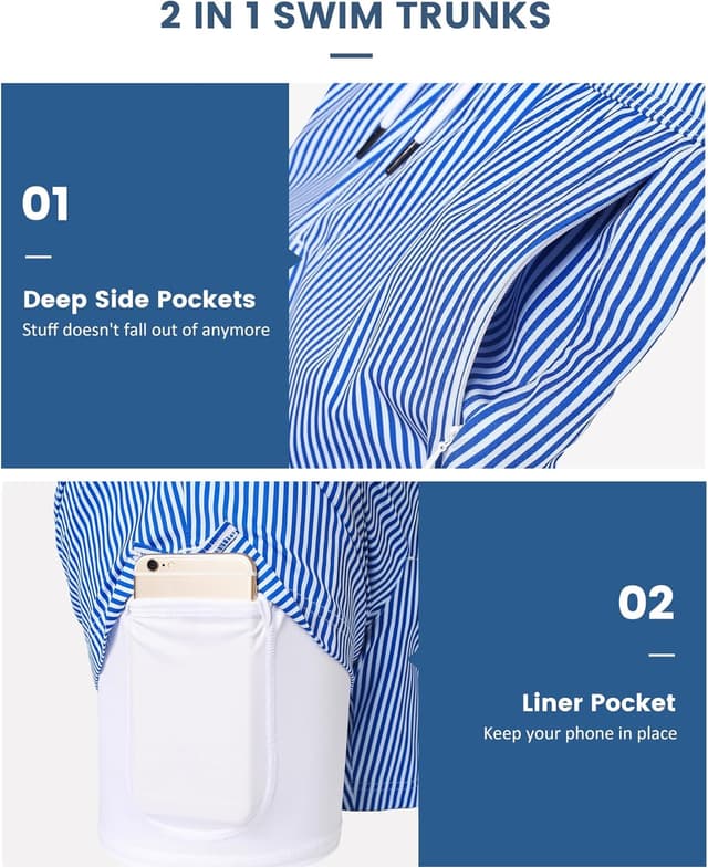 Detalle 2 de maamgic Swim Trunks with 5" Liner