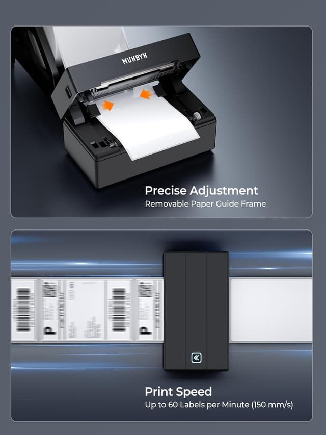 Thumbnail 5 de MUNBYN 130B Bluetooth Thermal Label Printer 4x6