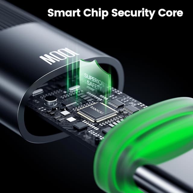 Thumbnail 5 de toocki Cable USB C Espiral 100W 1.8m ⚡ Carga Rápida