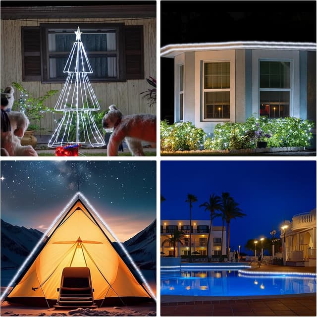 Thumbnail 6 de 100FT Rope Lights Outdoor 300LED String Light 🌟