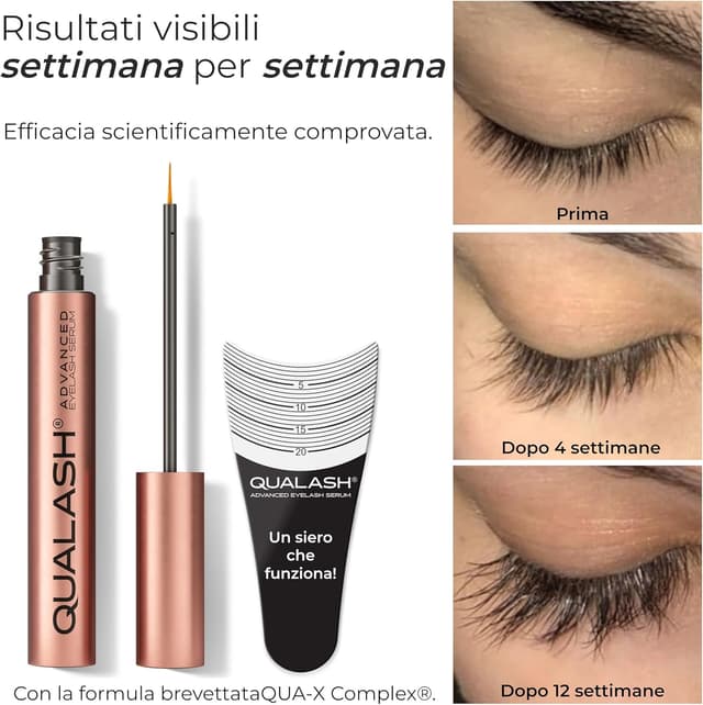 Detalle 2 de QUALASH Siero Ciglia Allungante e Rinforzante QUA-X (3,5 ml) – Lash Serum & Growth Booster