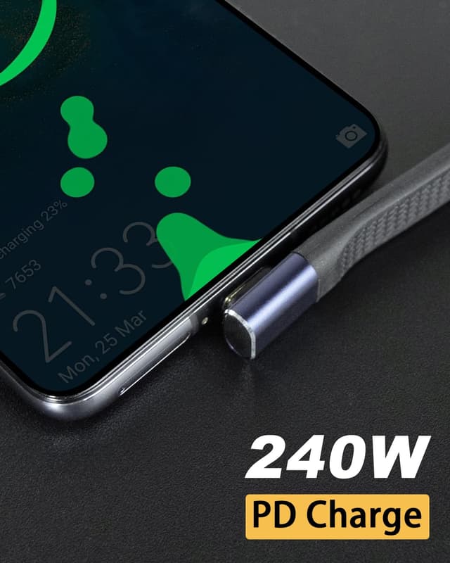 Detalle de Maxhood USB C cable 240W, 5 inch