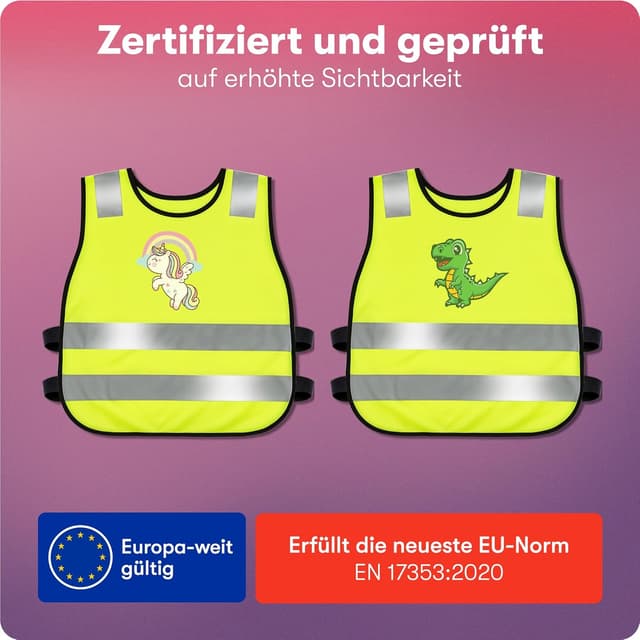 Detalle 2 de PURAHLEP Warnweste Kinder 2er Set